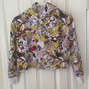 Looney Tunes crop sweat shirt sz 14 junior